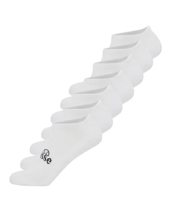 Set de sosete unisex cu imprimeu logo Arado - 7 perechi, Alb