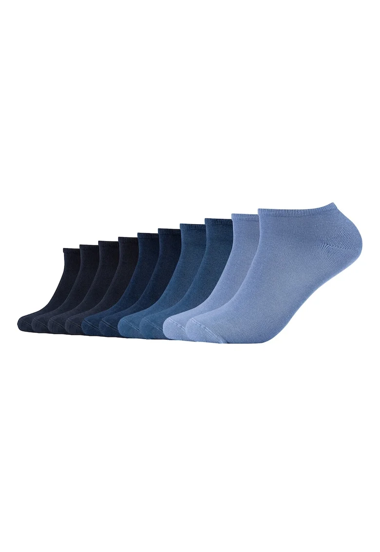 Set de sosete unisex pana la glezna - 10 perechi, Albastru