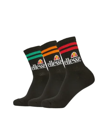 Set de sosete lungi unisex - 3 perechi, Negru/Multicolor