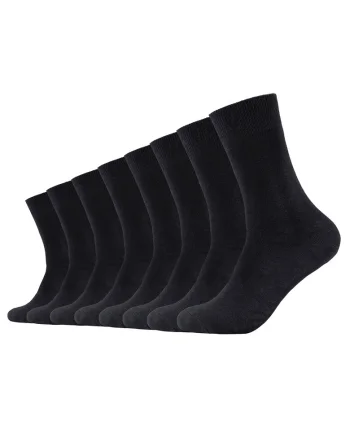 Set de sosete lungi unisex - 8 perechi, Negru