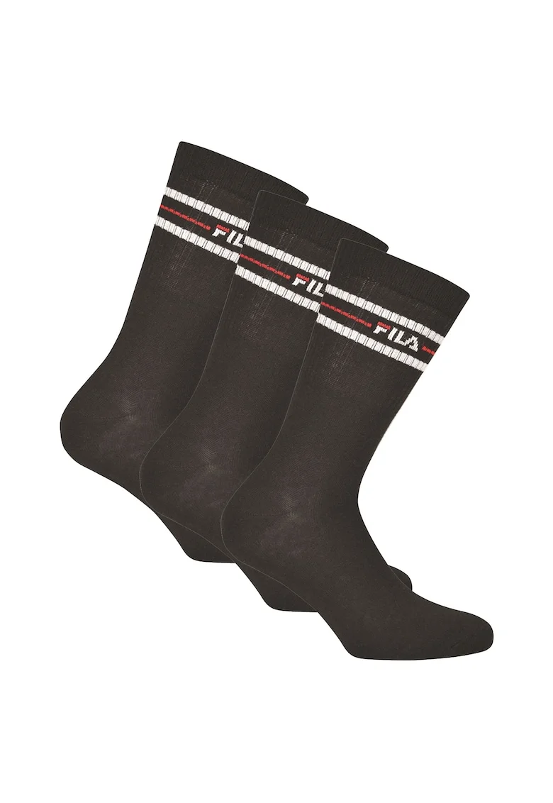 Set de sosete lungi unisex - 3 perechi, Negru