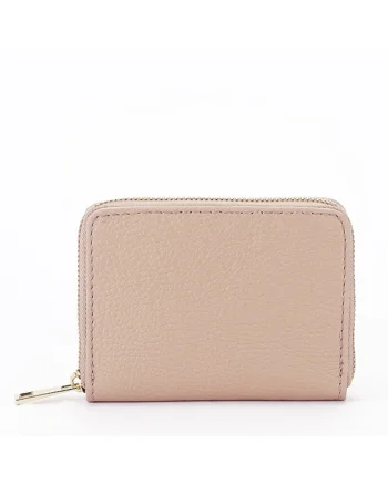 Portofel mic roz deschis din piele naturala 8912 07 16989, Roz