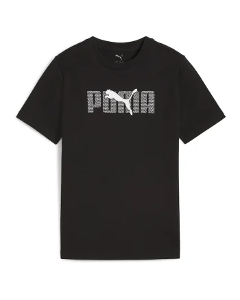 Tricou de bumbac cu logo, Negru