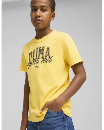 Tricou din amestec de bumbac cu logo, Negru/Galben