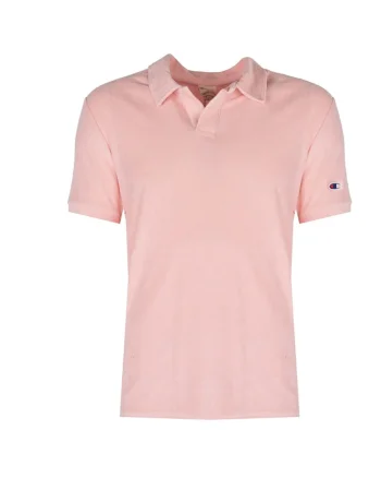 Tricou polo roz somon,