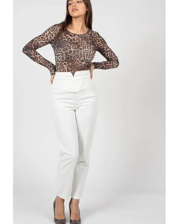 Bluza cu animal print Berlino, Maro,