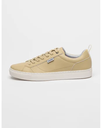 Pantofi sport low cut din piele ecologica Morrie, Bej/Alb optic