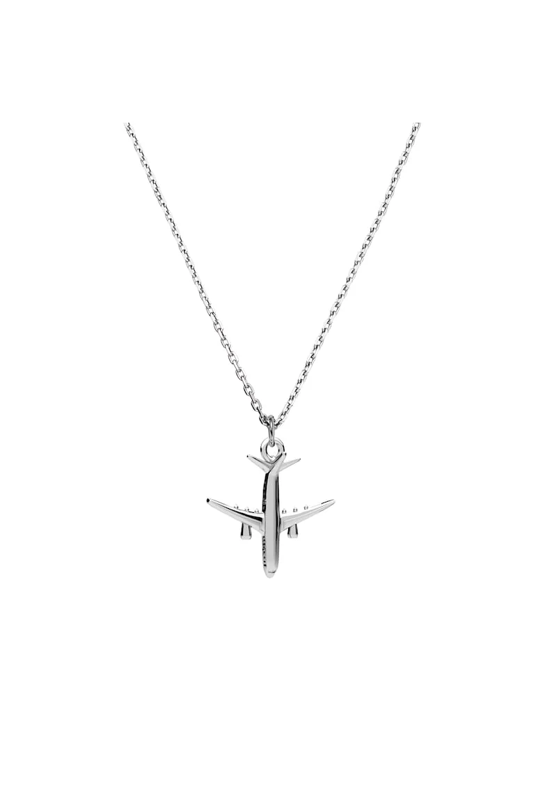 Colier Argint 925 placat cu rodiu cu pandantiv Avion - Airplane