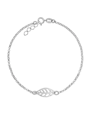Bratara Pentru Picior Argint 925 Leaf Charm