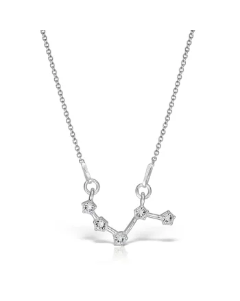 Colier Argint 925 placat cu rodiu cu cristale Swarovski® constelatie zodia Berbec