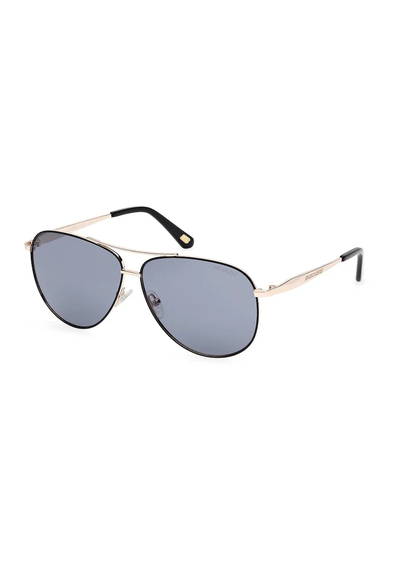 Ochelari de soare aviator cu lentile polarizate, Auriu/Negru stins
