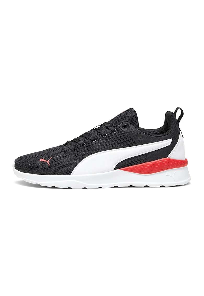 Pantofi sport Anzarun Lite din plasa cu garnituri din piele ecologica, Rosu/Alb/Negru
