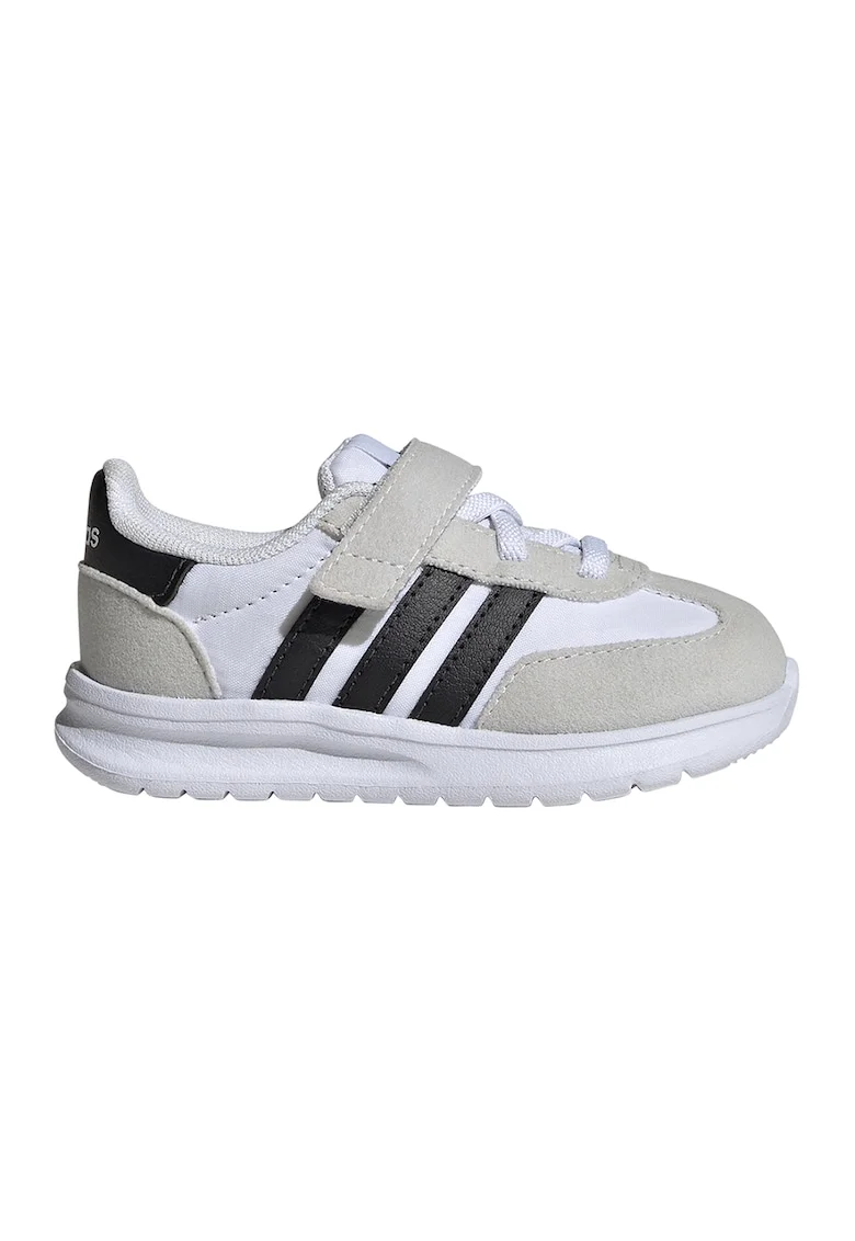 Pantofi sport Run 70s 2.0 cu velcro, Negru/Alb optic/Grej