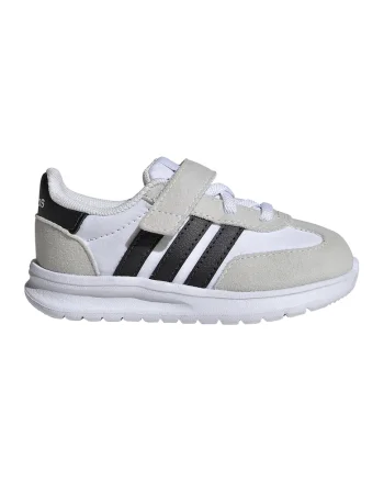 Pantofi sport Run 70s 2.0 cu velcro, Negru/Alb optic/Grej