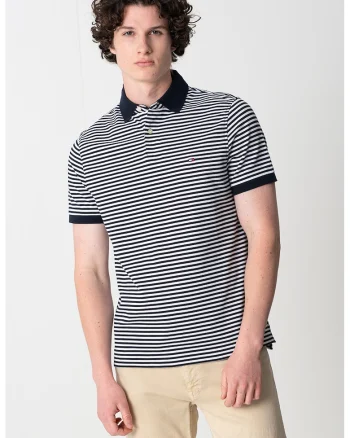 Tricou polo din amestec de bumbac organic