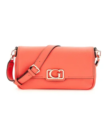 Geanta de umar cu clapa Circe, Coral