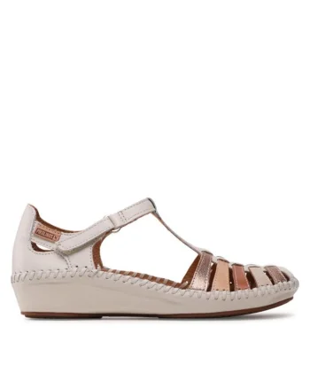 Sandale dama  301916789, Piele naturala, Ecru