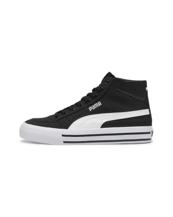Pantofi sport high-top Court Classic, Alb/Negru