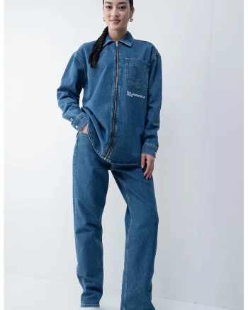 Blugi regular fit, Albastru melange