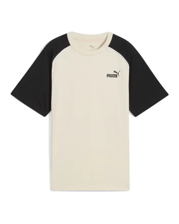 Tricou cu logo, Negru/Crem