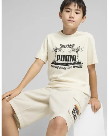 Tricou din bumbac cu imprimeu, Crem