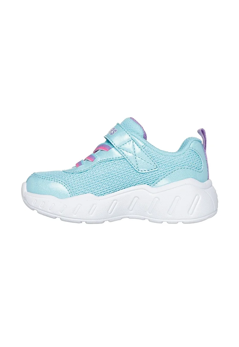 Pantofi sport cu velcro Play Scene, Turcoaz/Roz