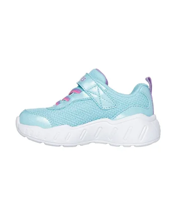 Pantofi sport cu velcro Play Scene, Turcoaz/Roz