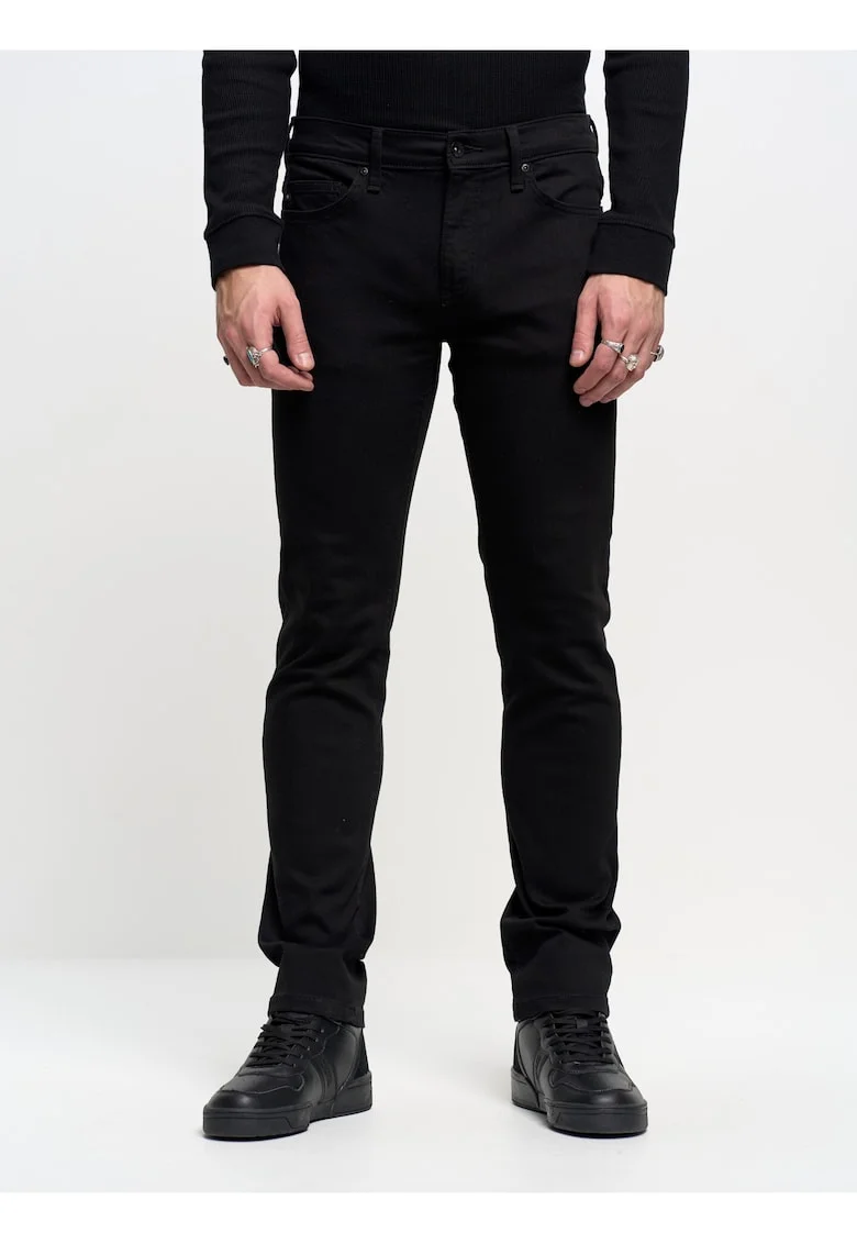 Blugi barbati  Terry 915, negru, denim, croiala moderna, talie joasa