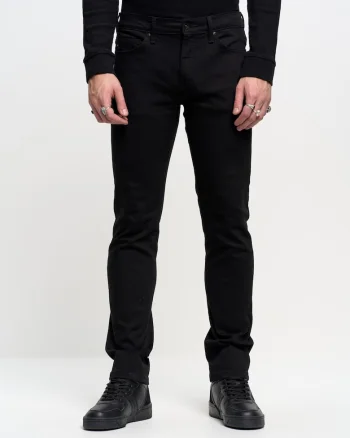 Blugi barbati  Terry 915, negru, denim, croiala moderna, talie joasa