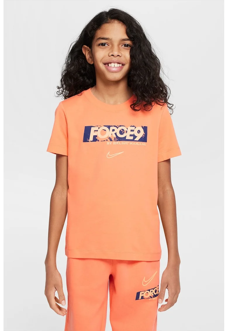 Tricou cu tehnologie Dri-Fit pentru fotbal, Portocaliu