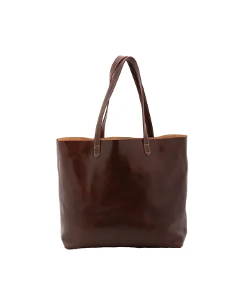 Geanta tote de piele False, Maro