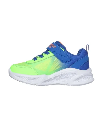 Pantofi sport cu aspect contrastant Meteor-Lights - Krendox, Verde neon/Albastru