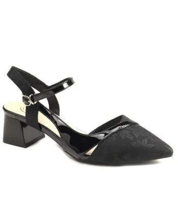 Pantofi decupati dama 1396 15, Negru