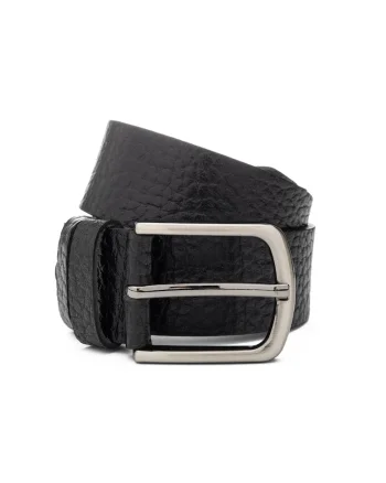Curea, piele, barbati,  Negru, Panti, Negru