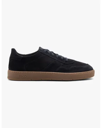 Pantofi uni de piele, Bleumarin