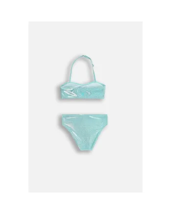 Costum de baie din doua piese cu aspect stralucitor