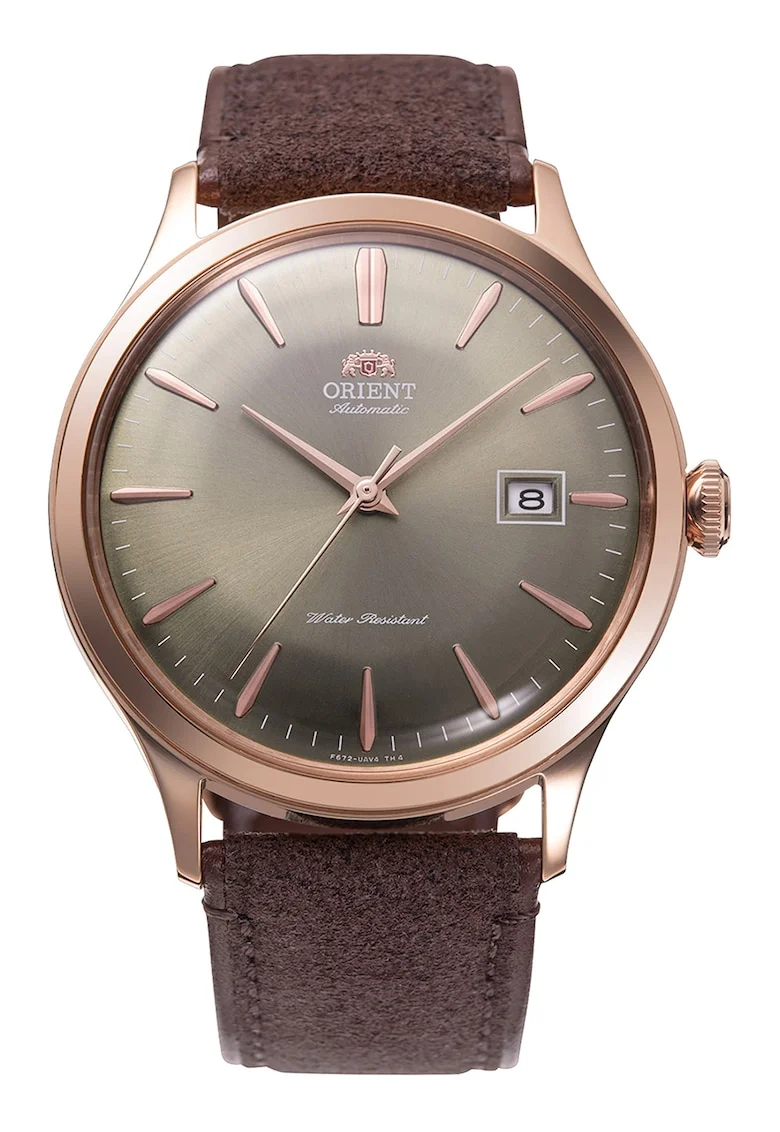 Ceas automatic cu logo pe cadran, Maro
