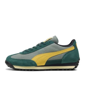 Pantofi sport cu detalii de piele intoarsa, Gri/Galben/Verde padure