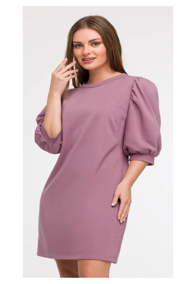 Rochie din trening cu maneci bufante,