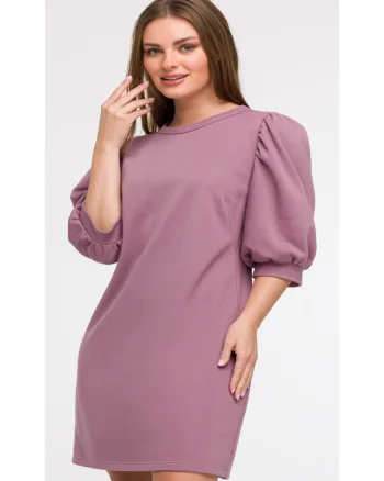 Rochie din trening cu maneci bufante,