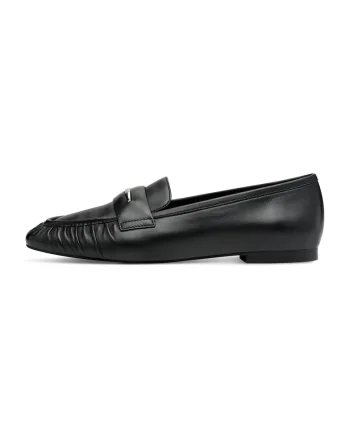 Pantofi loafer de piele, Negru