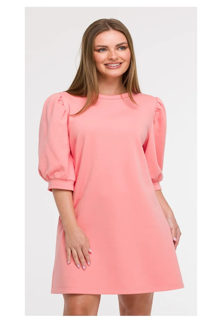 Rochie din trening cu maneci bufante,