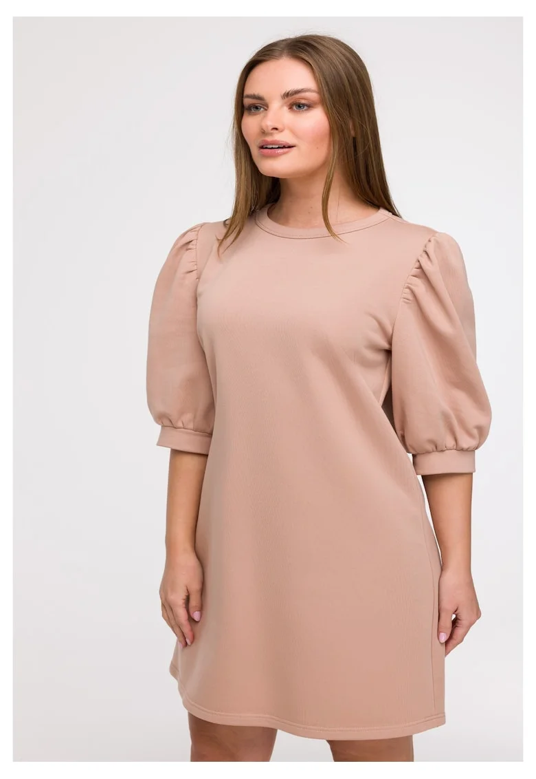Rochie din trening cu maneci bufante,