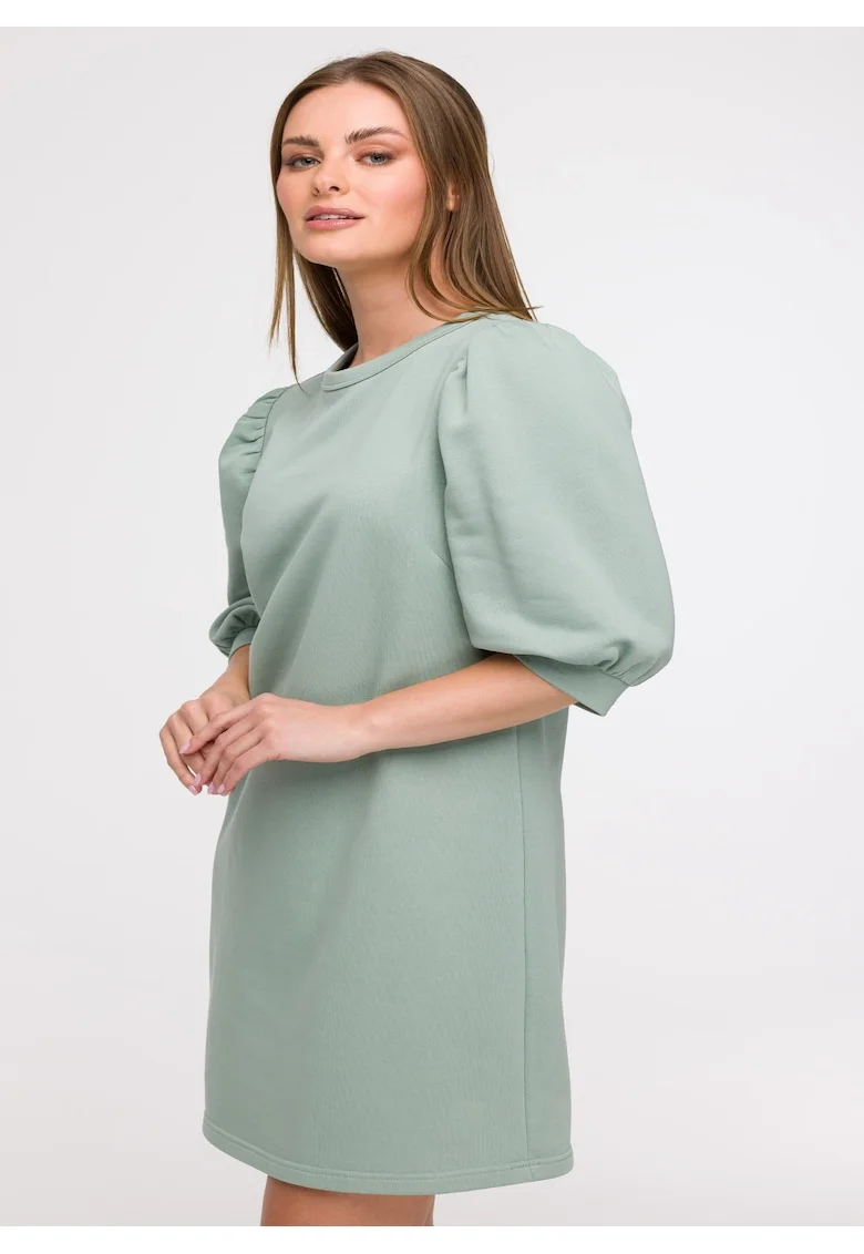 Rochie din trening cu maneci bufante,