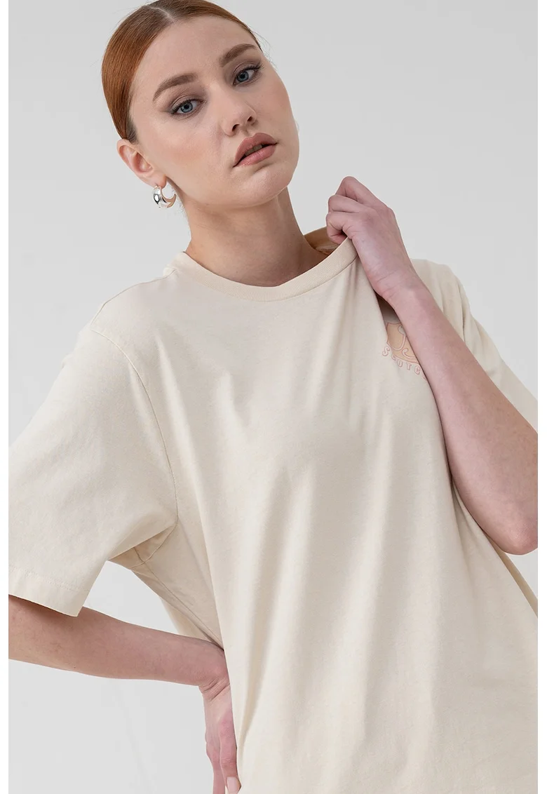 Tricou supradimensionat, Alb fildes