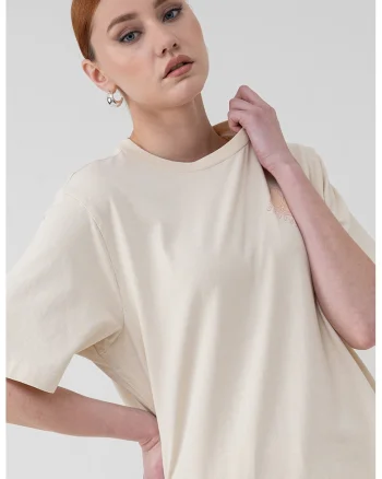 Tricou supradimensionat, Alb fildes