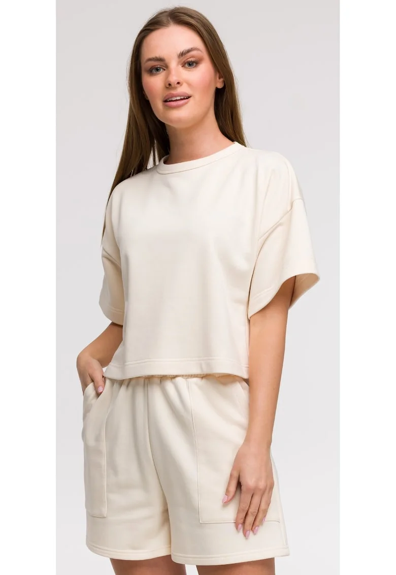 Bluza oversize cu maneci scurte,