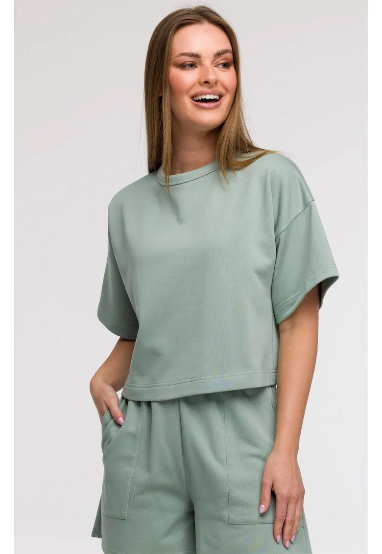 Bluza oversize cu maneci scurte,