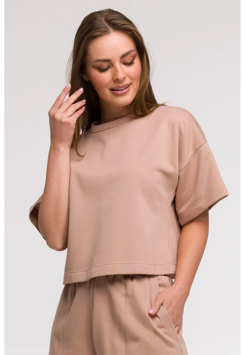 Bluza oversize cu maneci scurte,