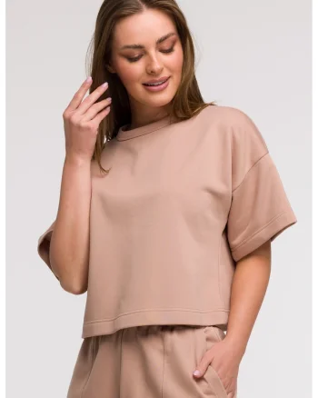 Bluza oversize cu maneci scurte,